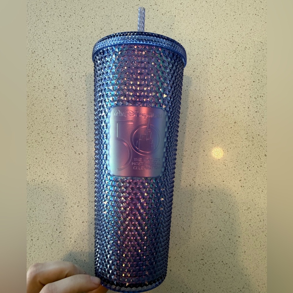 Disney Iridescent Blue Celebration Tumbler
